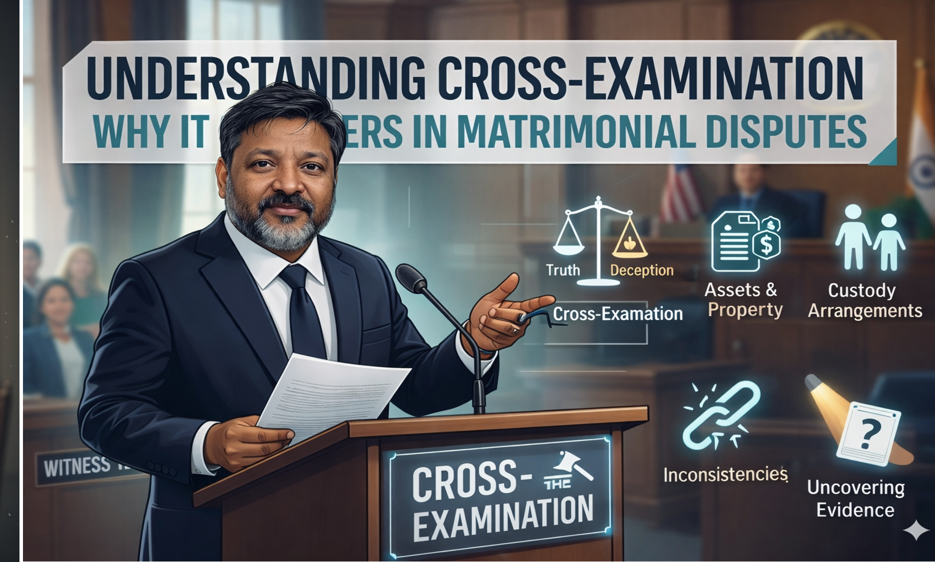 importance of cross examination in Matrimonial Dispute